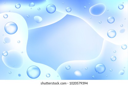 Light BLUE vector pattern with lamp shapes. An elegant bright illustration with gradient. Brand-new design for your ads, poster, banner.
