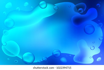 Light BLUE vector pattern with lamp shapes. Brand-new colored illustration in memphis style with gradient. Textured wave pattern for backgrounds.