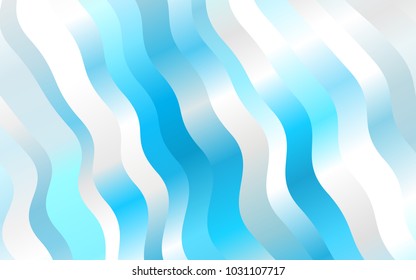 Light BLUE vector pattern with lamp shapes. Blurred geometric sample with gradient bubbles.  Marble design for your web site.