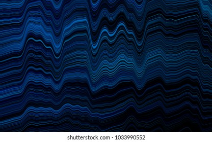 Light BLUE vector pattern with lamp shapes. Shining illustration, which consist of blurred lines, circles. A new texture for your  ad, booklets, leaflets.