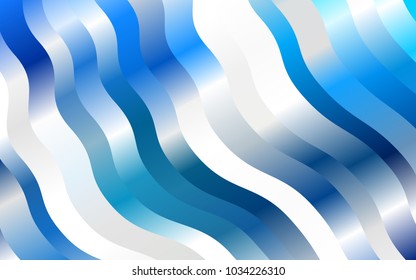 Light BLUE vector pattern with lamp shapes. Creative geometric illustration in marble style with gradient. The template for cell phone backgrounds.