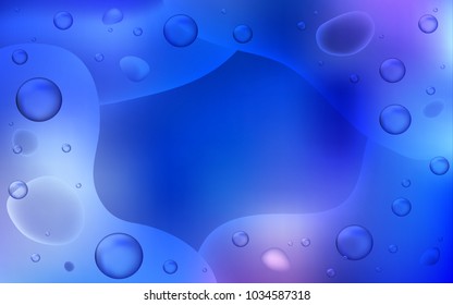 Light BLUE vector pattern with lamp shapes. Creative illustration in halftone memphis style with gradient. Memphis style for your business design.