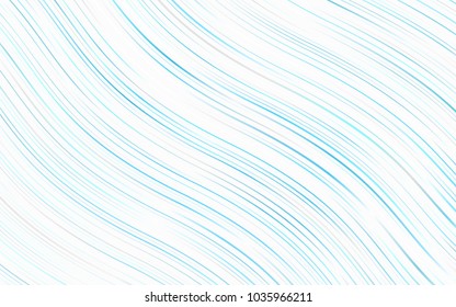 Light BLUE vector pattern with lamp shapes. Modern gradient abstract illustration with bandy lines. New composition for your brand book.