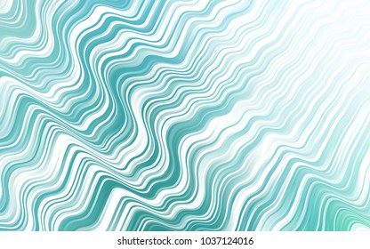 Light BLUE vector pattern with lamp shapes. A vague circumflex abstract illustration with gradient. A completely new marble design for your business.