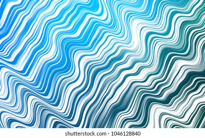 Light BLUE vector pattern with lamp shapes. Geometric illustration in marble style with gradient.  Textured wave pattern for backgrounds.