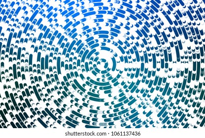 Light BLUE vector pattern with lamp shapes. Glitter abstract illustration with wry lines. New composition for your brand book.