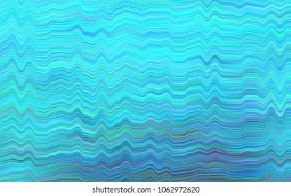 Light BLUE vector pattern with lamp shapes. Creative geometric illustration in marble style with gradient. Marble design for your web site.