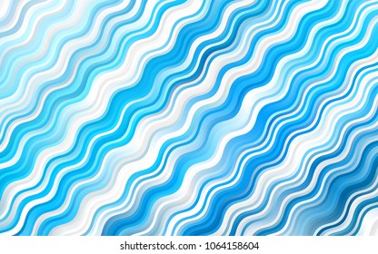 Light BLUE vector pattern with lamp shapes. Colorful abstract illustration with gradient lines. Marble style for your business design.
