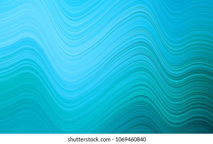 Light BLUE vector pattern with lamp shapes. Glitter abstract illustration with wry lines. A completely new template for your business design.
