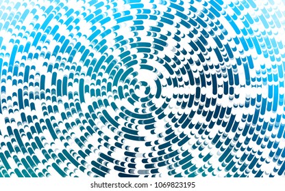 Light BLUE vector pattern with lamp shapes. Glitter abstract illustration with wry lines. The best blurred design for your business.