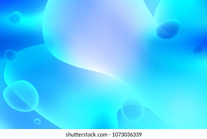 Light BLUE vector pattern with lamp shapes. A vague circumflex abstract illustration with gradient. New composition for your brand book.