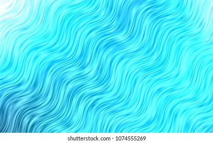 Light BLUE vector pattern with lamp shapes. Creative illustration in halftone marble style with gradient. The best blurred design for your business.