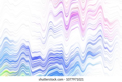 Light BLUE vector pattern with lamp shapes. Colorful abstract illustration with gradient lines. Marble design for your web site.