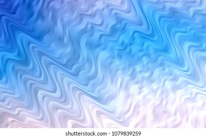 Light BLUE vector pattern with lamp shapes. A vague circumflex abstract illustration with gradient. New composition for your brand book.