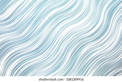 Light BLUE vector pattern with lamp shapes. Colorful illustration in abstract marble style with gradient. A completely new marble design for your business.