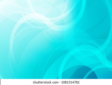 Light BLUE vector pattern with lamp shapes. A vague circumflex abstract illustration with gradient. A completely new marble design for your business.