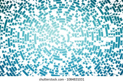 Light BLUE vector pattern with lamp shapes. A sample with blurred bubble shapes. New composition for your brand book.