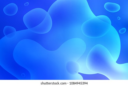 Light BLUE vector pattern with lamp shapes. Brand-new colored illustration in memphis style with gradient. Textured wave pattern for backgrounds.