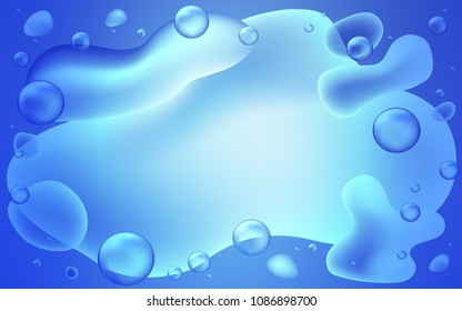 Light BLUE vector pattern with lamp shapes. Colorful illustration in abstract memphis style with gradient. A completely new memphis design for your business.