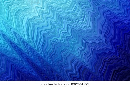 Light BLUE vector pattern with lamp shapes. A vague circumflex abstract illustration with gradient. The best blurred design for your business.