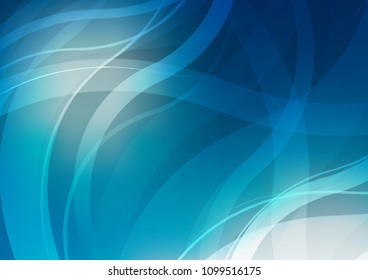 Light BLUE vector pattern with lamp shapes. Shining illustration, which consist of blurred lines, circles. The template for cell phone backgrounds.