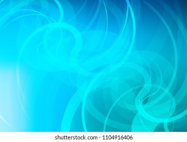Light BLUE vector pattern with lamp shapes. A vague circumflex abstract illustration with gradient. Pattern for your business design.