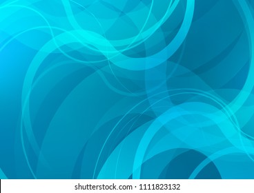 Light BLUE vector pattern with lamp shapes. Colorful abstract illustration with gradient lines. A new texture for your  ad, booklets, leaflets.