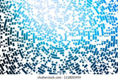 Light BLUE vector pattern with lamp shapes. Shining crooked illustration in marble style. A completely new template for your business design.