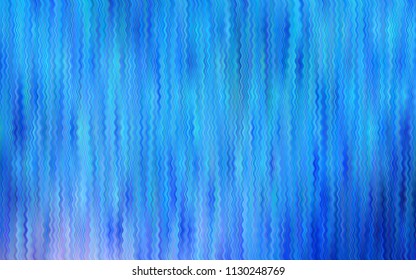 Light BLUE vector pattern with lamp shapes. A vague circumflex abstract illustration with gradient. Pattern for your business design.