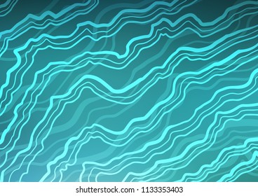 Light BLUE vector pattern with lamp shapes. Geometric illustration in marble style with gradient.  Brand new design for your ads, poster, banner.