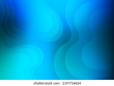 Light BLUE vector pattern with lamp shapes. Shining crooked illustration in marble style. A completely new marble design for your business.