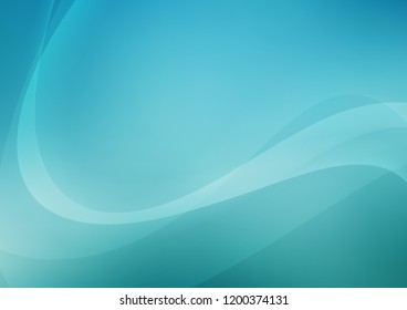 Light BLUE vector pattern with lamp shapes. Glitter abstract illustration with wry lines. Textured wave pattern for backgrounds.