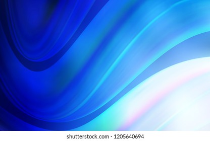 Light BLUE vector pattern with lamp shapes. Modern gradient abstract illustration with bandy lines. Textured wave pattern for backgrounds.