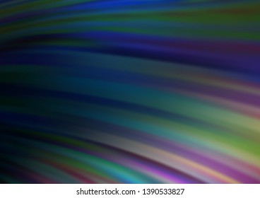 Light BLUE vector pattern with lamp shapes. Glitter abstract illustration with wry lines. A completely new marble design for your business.