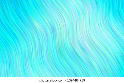 Light BLUE vector pattern with lamp shapes. A sample with blurred bubble shapes. The template for cell phone backgrounds.