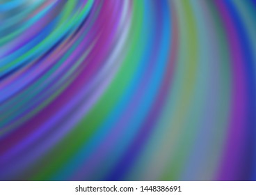 Light BLUE vector pattern with lamp shapes. Shining illustration, which consist of blurred lines, circles. Pattern for your business design.