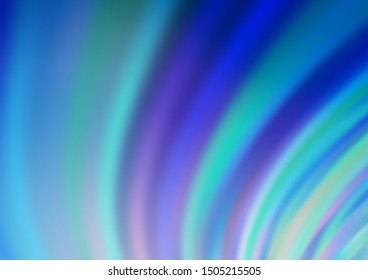 Light BLUE vector pattern with lamp shapes. Colorful abstract illustration with gradient lines. Brand new design for your ads, poster, banner.