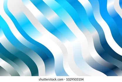 Light BLUE vector pattern with lava shapes. Blurred geometric sample with gradient bubbles.  Marble style for your business design.
