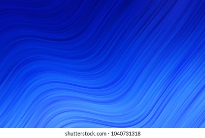 Light BLUE vector pattern with lava shapes. Shining illustration, which consist of blurred lines, circles. The best blurred design for your business.