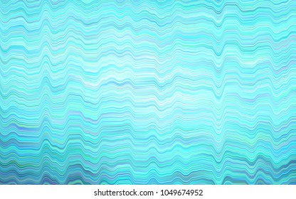 Light BLUE vector pattern with lava shapes. Colorful abstract illustration with gradient lines. New composition for your brand book.