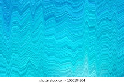 Light BLUE vector pattern with lava shapes. Modern gradient abstract illustration with bandy lines. A new texture for your  ad, booklets, leaflets.