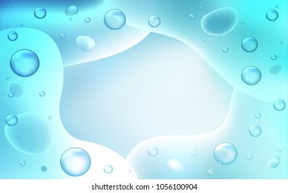 Light BLUE vector pattern with lava shapes. A completely new color illustration in memphis style. Pattern for your business design.