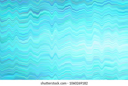 Light BLUE vector pattern with lava shapes. A sample with blurred bubble shapes. Marble design for your web site.