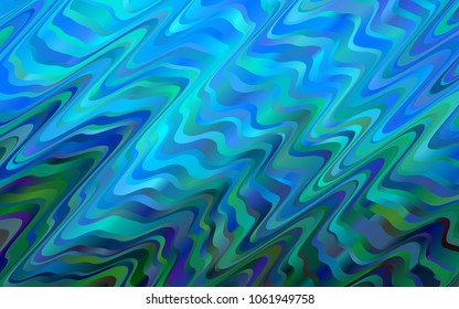 Light BLUE vector pattern with lava shapes. Geometric illustration in marble style with gradient.  The template for cell phone backgrounds.