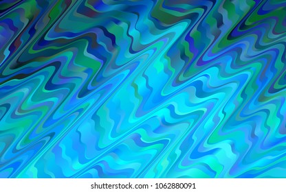 Light BLUE vector pattern with lava shapes. Colorful illustration in abstract marble style with gradient. Marble style for your business design.