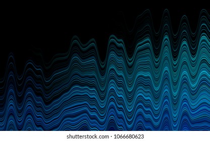 Light BLUE vector pattern with lava shapes. Shining illustration, which consist of blurred lines, circles. A new texture for your  ad, booklets, leaflets.