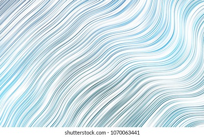 Light BLUE vector pattern with lava shapes. Brand-new colored illustration in marble style with gradient. Textured wave pattern for backgrounds.