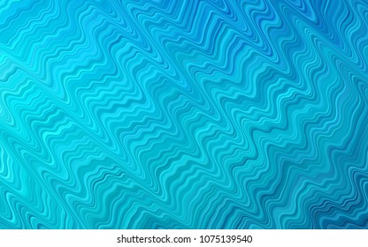 Light BLUE vector pattern with lava shapes. Shining illustration, which consist of blurred lines, circles. New composition for your brand book.