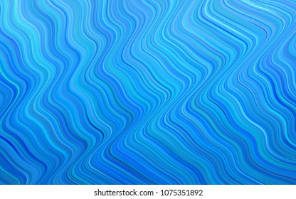 Light BLUE vector pattern with lava shapes. Shining crooked illustration in memphis style. Memphis design for your web site.