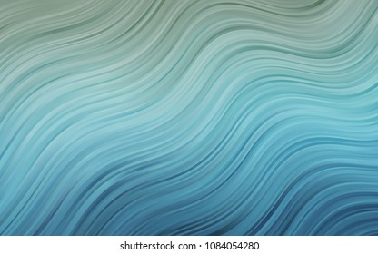Light BLUE vector pattern with lava shapes. Shining illustration, which consist of blurred lines, circles. A completely new memphis design for your business.